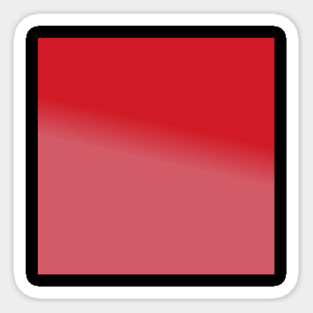 Red Gradient Color Sticker
