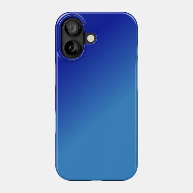 Blue Gradient Color Phone Case by BlackMeme94