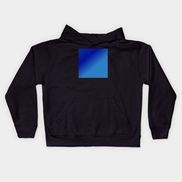 Blue Gradient Color Kids Hoodie by BlackMeme94
