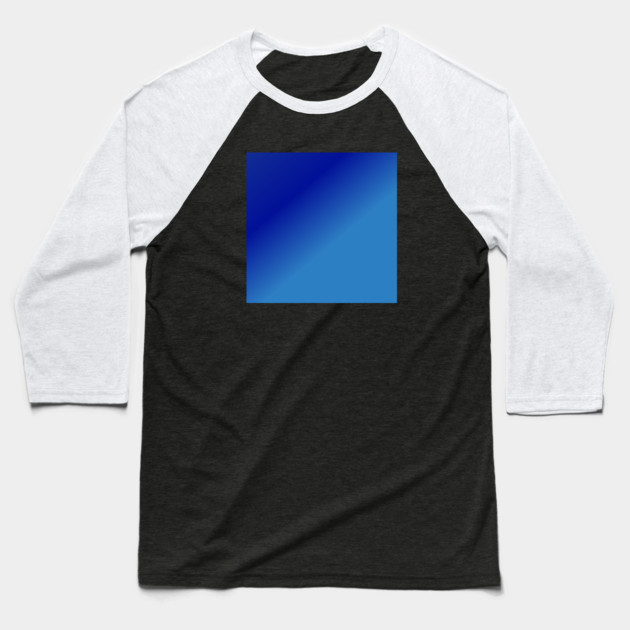 Blue Gradient Color Baseball T-Shirt by BlackMeme94