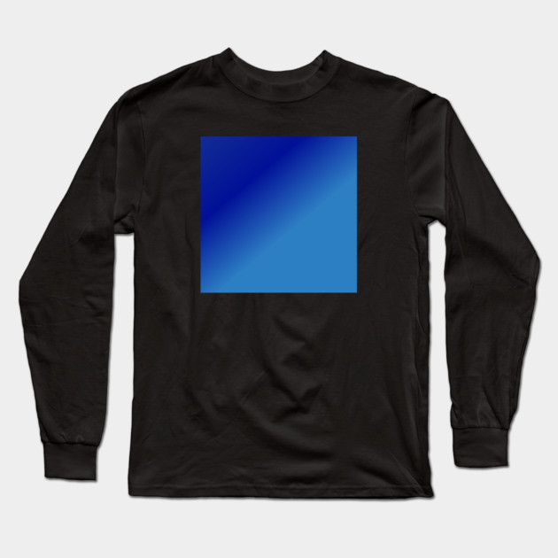 Blue Gradient Color Long Sleeve T-Shirt by BlackMeme94