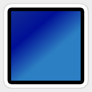Blue Gradient Color Sticker