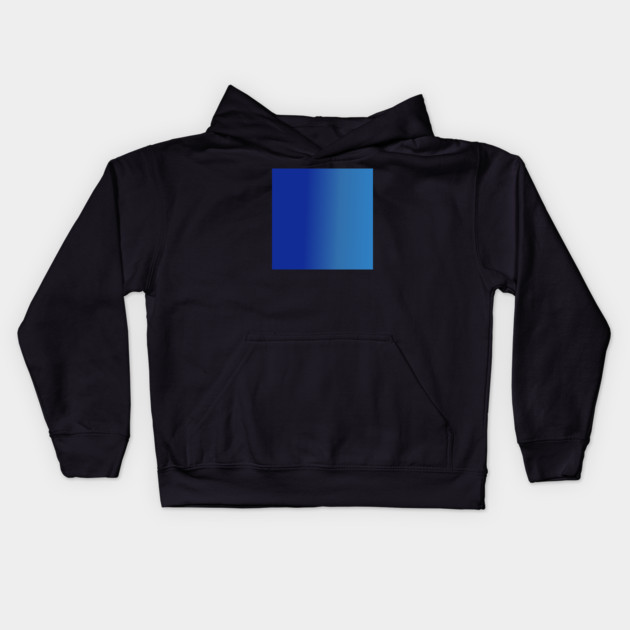 Blue Gradient Color Kids Hoodie by BlackMeme94