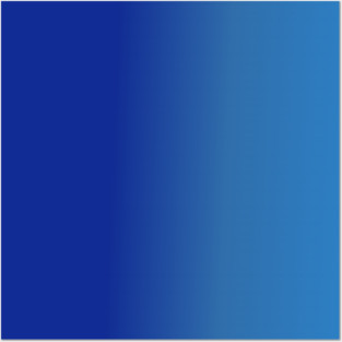 Blue Gradient Color Posters and Art