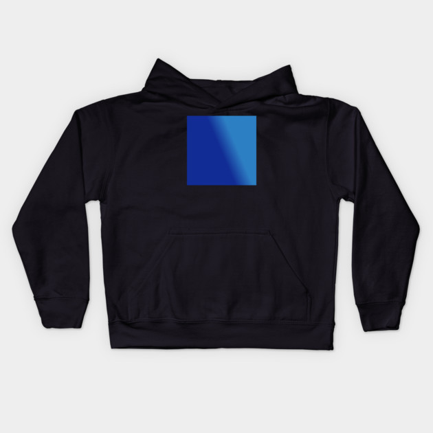 Blue Gradient Color Kids Hoodie by BlackMeme94