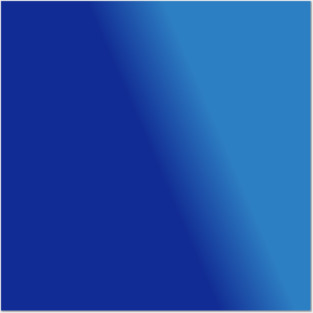 Blue Gradient Color Posters and Art