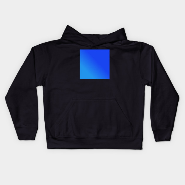 Blue Gradient Color Kids Hoodie by BlackMeme94