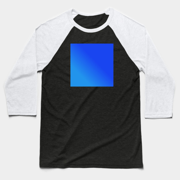 Blue Gradient Color Baseball T-Shirt by BlackMeme94