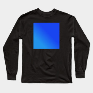 Blue Gradient Color Long Sleeve T-Shirt