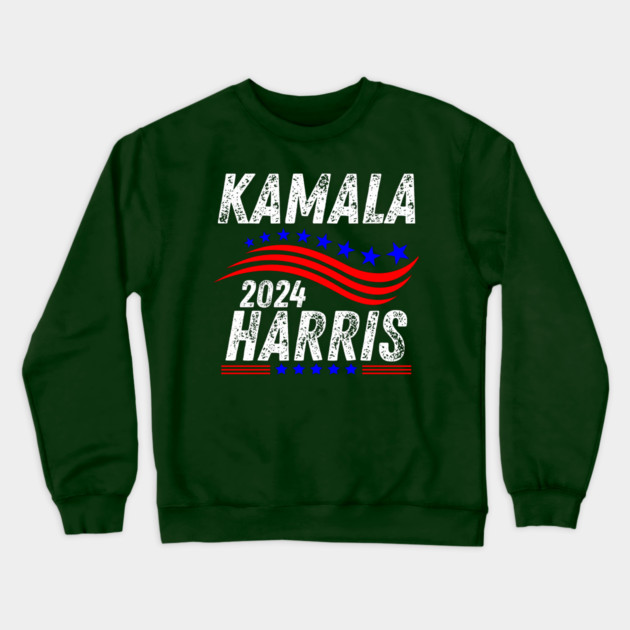 Kamala Harris 2024 Crewneck Sweatshirt by BlackMeme94