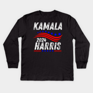 Kamala Harris 2024 Kids Long Sleeve T-Shirt