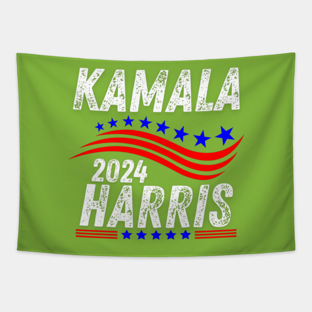 Kamala Harris 2024 Tapestry by BlackMeme94
