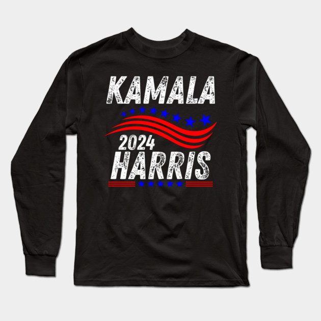 Kamala Harris 2024 Long Sleeve T-Shirt by BlackMeme94