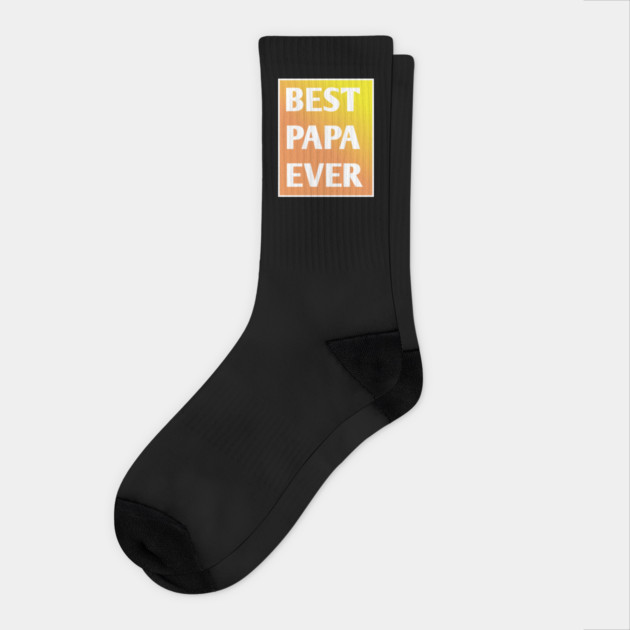 Best Papa Ever Socks by BlackMeme94