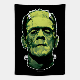 The Monster (Classic Greens Version) Tapestry