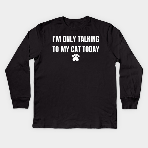 Cat-Lover Kids Long Sleeve T-Shirt by BlackMeme94