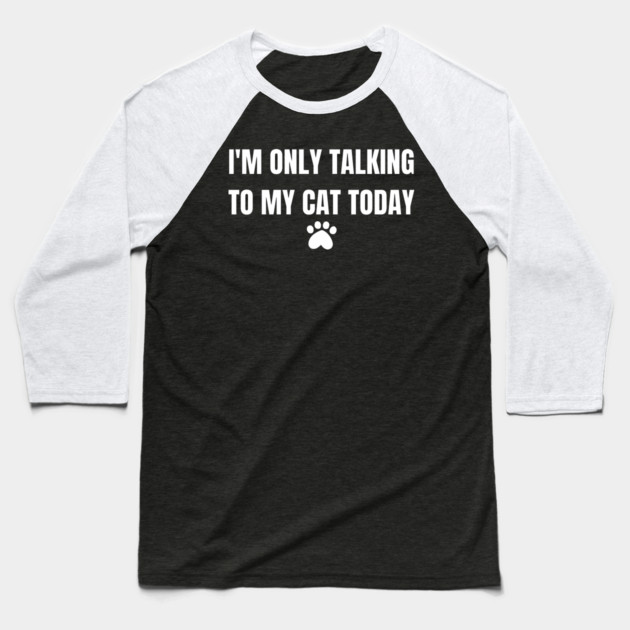 Cat-Lover Baseball T-Shirt by BlackMeme94