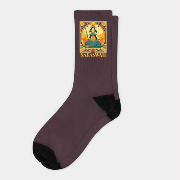 Art Deco Saraswati Socks by HolidayBug