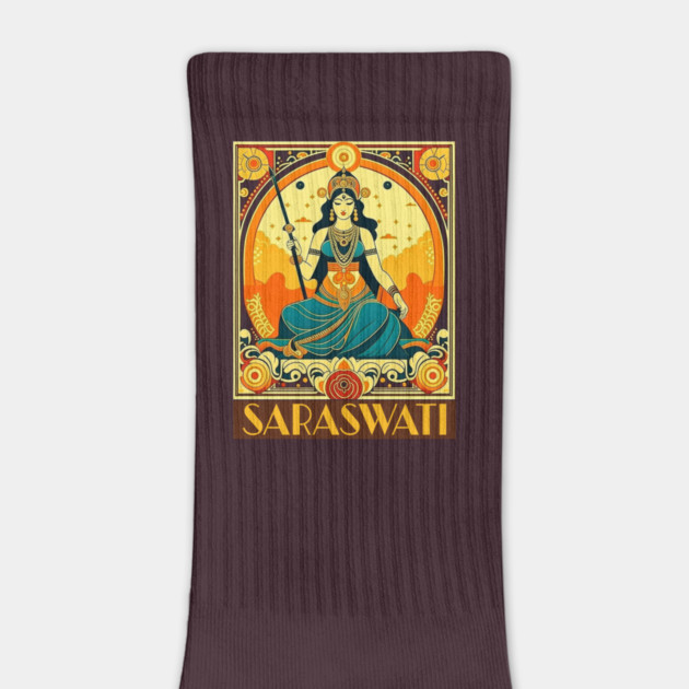 Art Deco Saraswati by HolidayBug