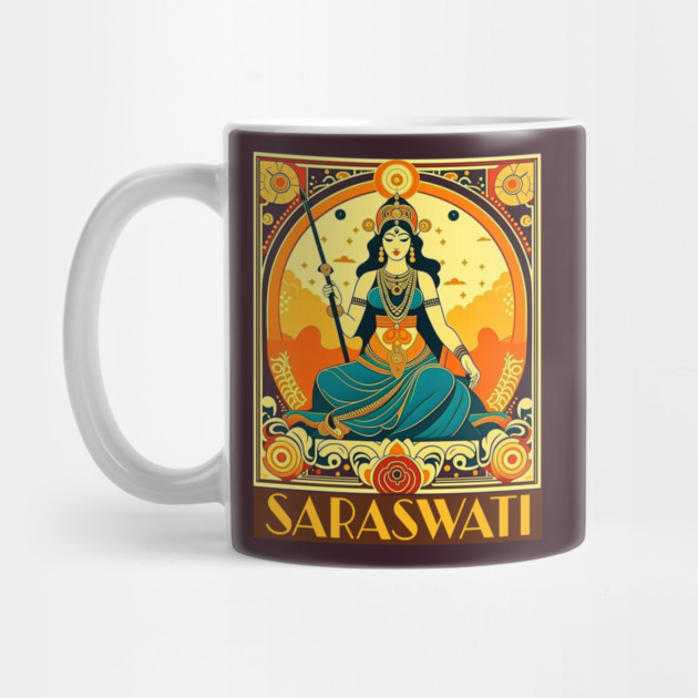 Art Deco Saraswati by HolidayBug