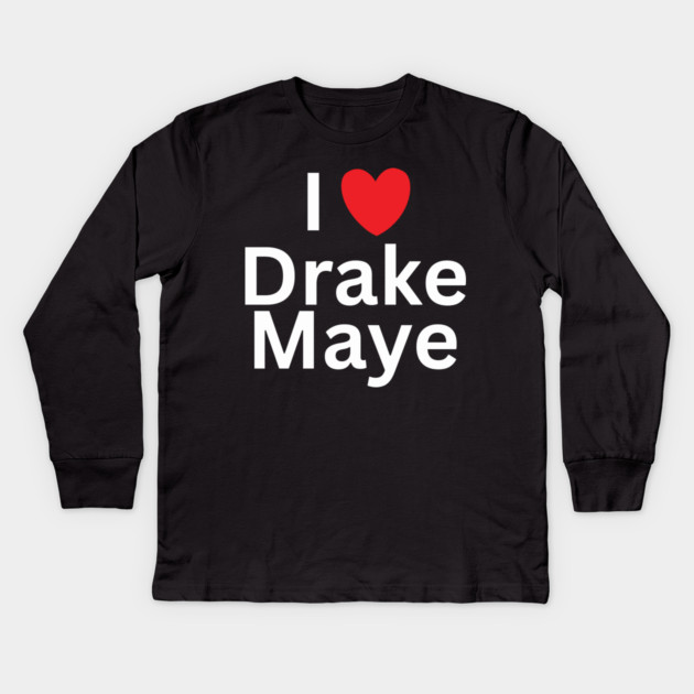 Drake-Maye Kids Long Sleeve T-Shirt by BlackMeme94