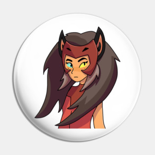 Trying on her crown (transparent background) Pin