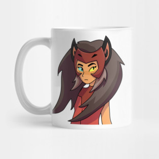Trying on her crown (transparent background) Mug