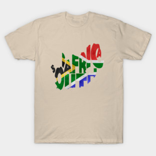 South Africa Typo Map T-Shirt