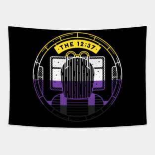 Pride Logo - Non Binary Flag Tapestry