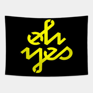 Oh Yes Awesome Typography Tapestry