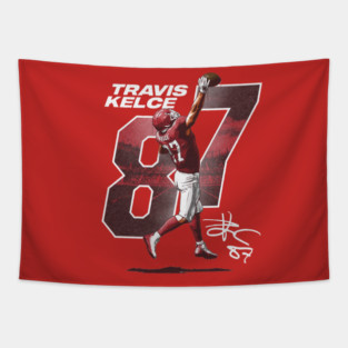 Travis Kelce Kansas City One-Handed Catch Tapestry