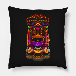 Pakistani Truck Art Pillow