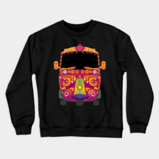 Road ke Rani Pakistani Rickshaw Crewneck Sweatshirt