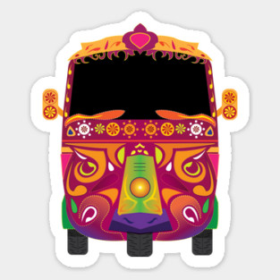 Road ke Rani Pakistani Rickshaw Sticker