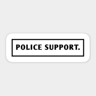 Police Support Sticker