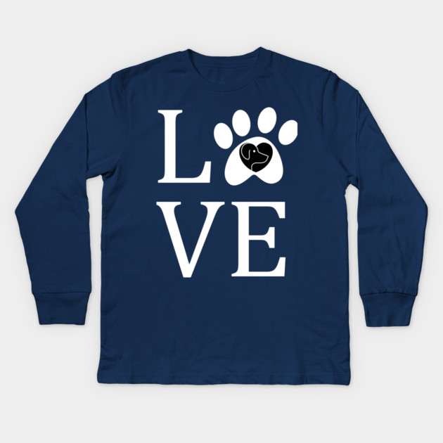 Dog-Lover-Gift Kids Long Sleeve T-Shirt by BlackMeme94