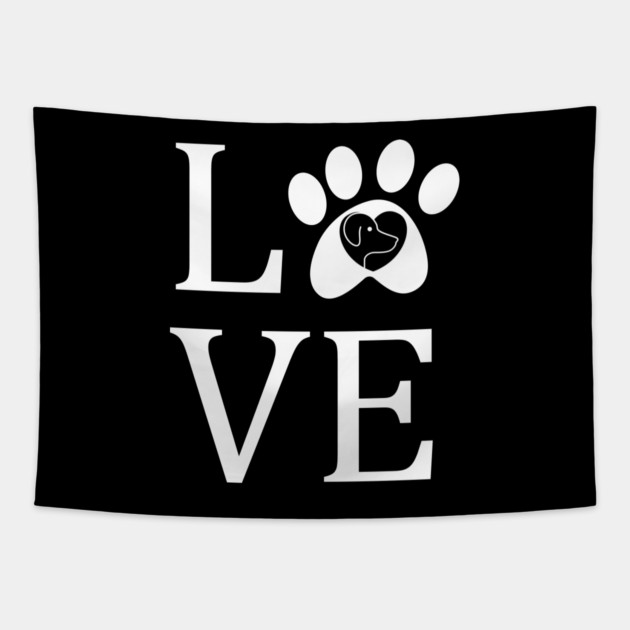 Dog-Lover-Gift Tapestry by BlackMeme94