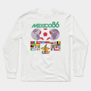 Mexico 86 World Cup Long Sleeve T-Shirt