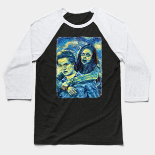 Twilight Parody Van Gogh Style Baseball T-Shirt