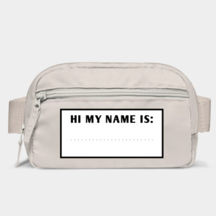 Hi My Name Is Bag