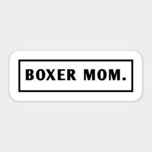 Boxer Mom Sticker