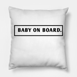 Baby On Board Pillow