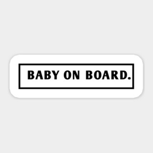 Baby On Board Sticker