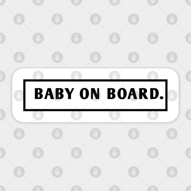 Baby On Board Sticker by BlackMeme94
