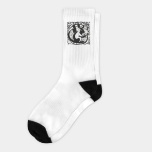 Chinchillas Shadow Silhouette Anime Style Collection No. 13 Socks