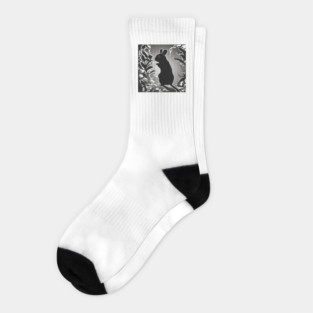 Chinchillas Shadow Silhouette Anime Style Collection No. 17 Socks