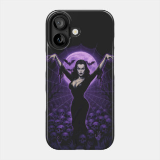 Queen of the Web – Gothic Vampire Mistress of the Night Phone Case