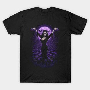 Queen of the Web – Gothic Vampire Mistress of the Night T-Shirt