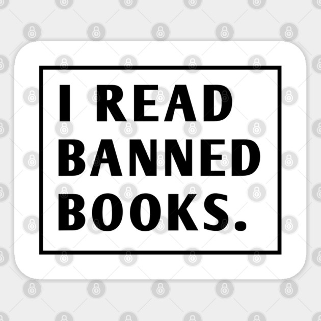 I Read Banned Books Sticker by BlackMeme94