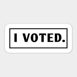 I Voted Sticker